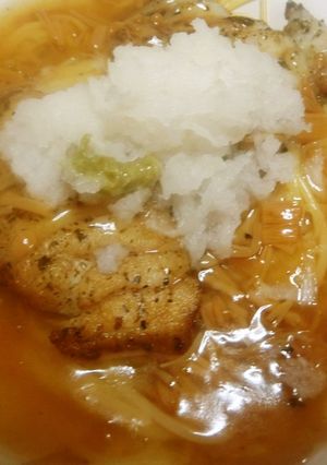 真たらのみぞれスパゲッティ　なめ茸ソース-レシピのメイン写真