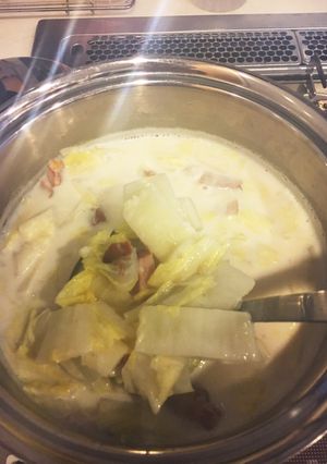 白菜とベーコンのミルクスープ-レシピのメイン写真