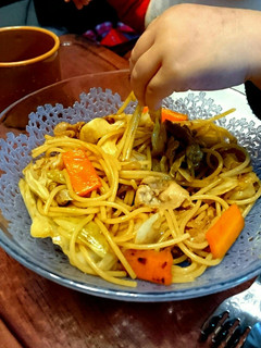 アレルギー対応の夕食、ソースやきそば-レシピのメイン写真