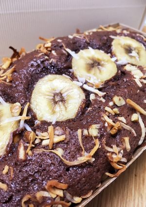 チョコバナナ胡桃ココナッツパウンドケーキ-レシピのメイン写真