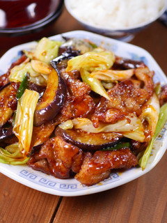 秋なすの濃厚とろとろ回鍋肉定食😋-レシピのメイン写真