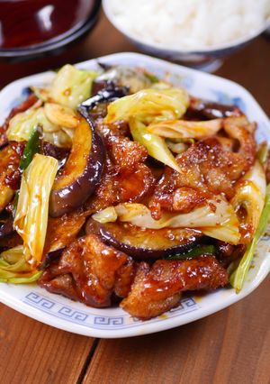 秋なすの濃厚とろとろ回鍋肉定食😋-レシピのメイン写真