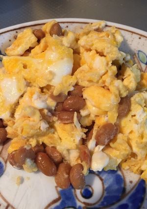 簡単☆マヨネーズで納豆と卵のソテー♪-レシピのメイン写真