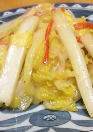 白菜とカニカマの中華風炒め-レシピのメイン写真