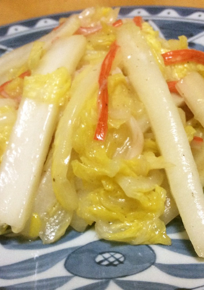 白菜とカニカマの中華風炒め-レシピのメイン写真