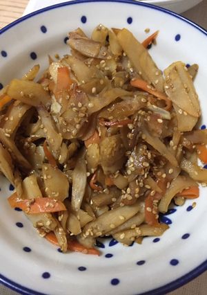 菊芋とごぼうのきんぴら-レシピのメイン写真