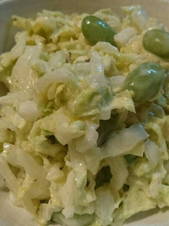 和えるだけ!白菜と豆マスタードサラダ-レシピのメイン写真