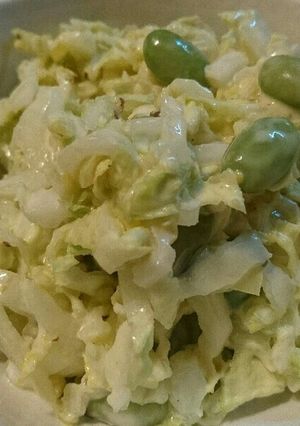 和えるだけ！白菜と豆マスタードサラダ-レシピのメイン写真