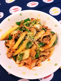 ご飯がすすむ♥白菜と豚肉のキムチ炒め~♥-レシピのメイン写真