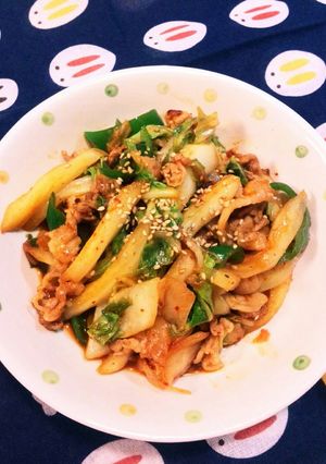 ご飯がすすむ♥白菜と豚肉のキムチ炒め～♥-レシピのメイン写真