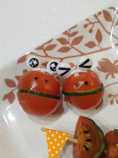 トマト 蛙 お弁当おかず 簡単-レシピのメイン写真