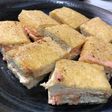 栃尾油揚げの明太マヨ焼き