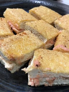 栃尾油揚げの明太マヨ焼き-レシピのメイン写真