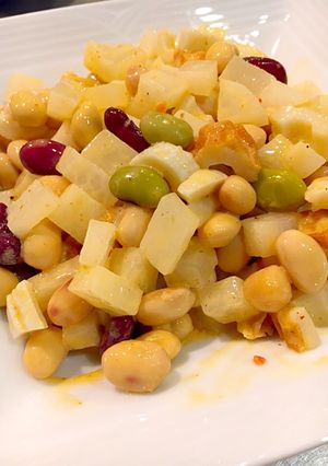 簡単！大根とお豆のサラダ-レシピのメイン写真