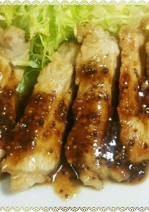 ～ポークソテーのハニーマスタードソース～-レシピのメイン写真