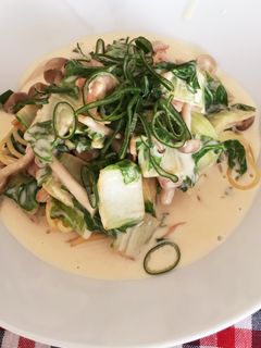 *白菜とベーコンの和風クリームパスタ*-レシピのメイン写真
