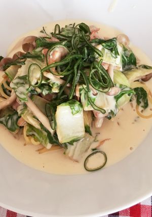 ＊白菜とベーコンの和風クリームパスタ＊-レシピのメイン写真