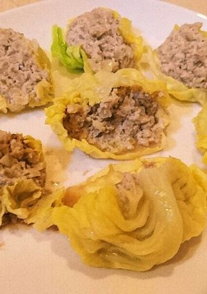 ロールしないキャベツ(レンジで)-レシピのメイン写真