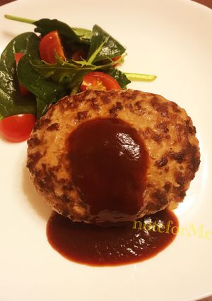 普通のハンバーグ-レシピのメイン写真