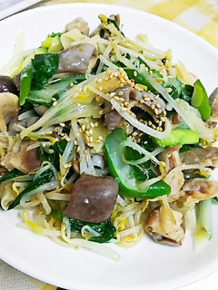 白もつと野菜の塩麹炒め-レシピのメイン写真