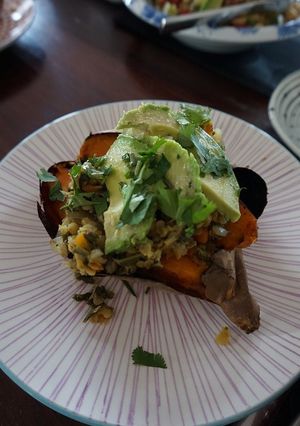 さつまいも☆野菜とレンズ豆のっけ盛り-レシピのメイン写真