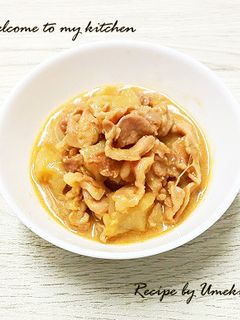 豚こまde簡単コッテリどて焼き風♪ -レシピのメイン写真