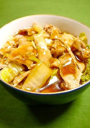 簡単！ほったらかし☆豚バラ白菜丼-レシピのメイン写真