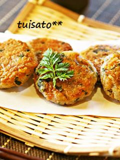 桜海老とあおさの焼き蓮根-レシピのメイン写真