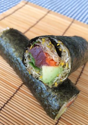 糖質＆カロリーオフの恵方巻き-レシピのメイン写真