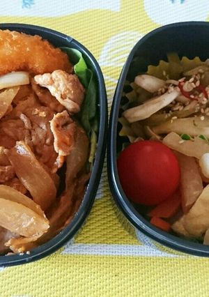 大人も好きなポークチャップ弁当-レシピのメイン写真