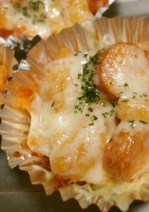 マカロニとウインナーのピザ風チーズ焼き-レシピのメイン写真