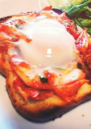 たまごキムチトースト♪-レシピのメイン写真