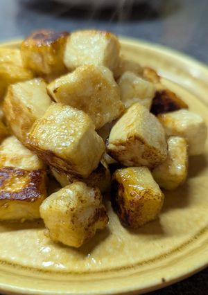 もっちり食感！木綿豆腐のバター醤油焼き-レシピのメイン写真