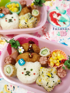 幼稚園 くまと星のお弁当-レシピのメイン写真