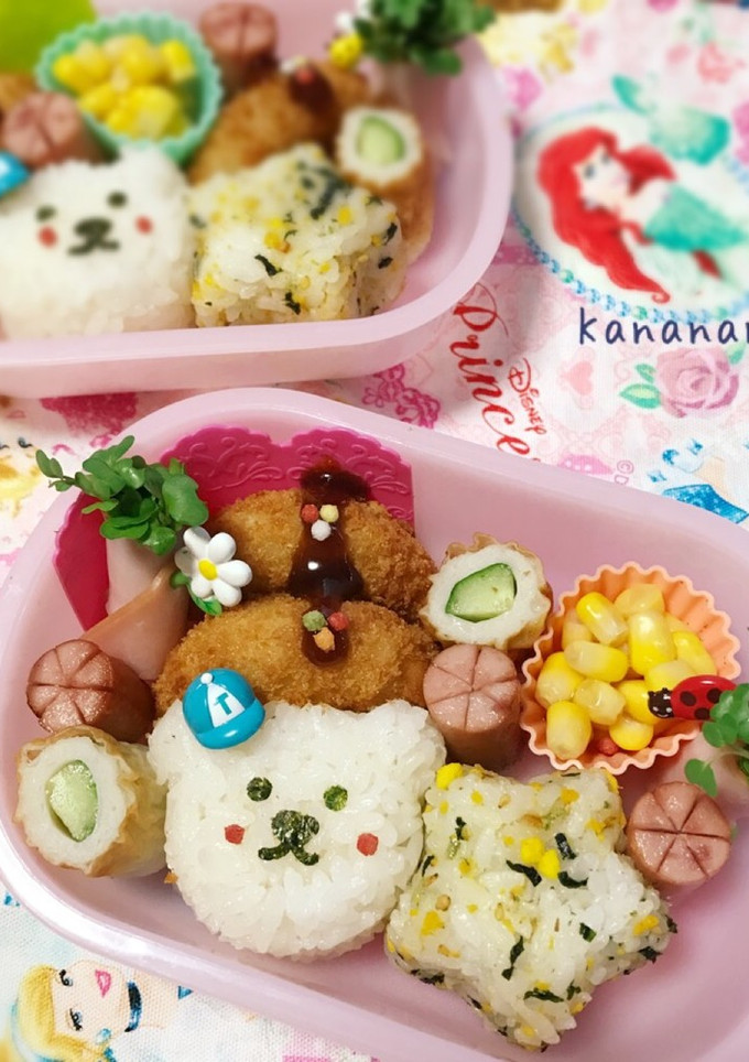 幼稚園 くまと星のお弁当-レシピのメイン写真