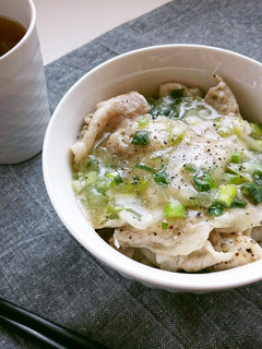 簡単♪がっつり塩だれ豚丼♪-レシピのメイン写真