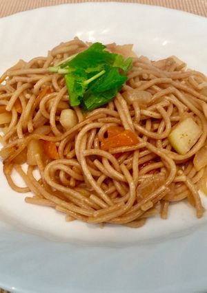 アインコーンスパゲッティ（焼きうどん風）-レシピのメイン写真