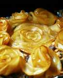 全粒粉ときな粉の薔薇アップルタルト