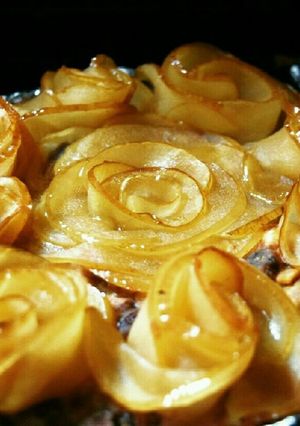 全粒粉ときな粉の薔薇アップルタルト-レシピのメイン写真