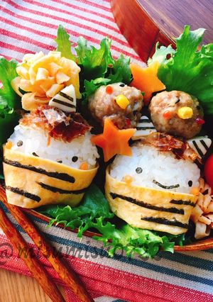 【キャラ弁】節分☆鬼さんおにぎり(動画有-レシピのメイン写真
