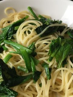 昆布茶で!ほうれん草の和風パスタ-レシピのメイン写真