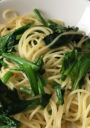 昆布茶で！ほうれん草の和風パスタ-レシピのメイン写真