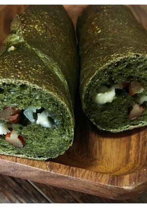 自家製酵母＊抹茶・ホワイトチョコパン＊-レシピのメイン写真