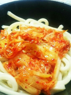 時短!節約!キムチのぶっかけうどん-レシピのメイン写真