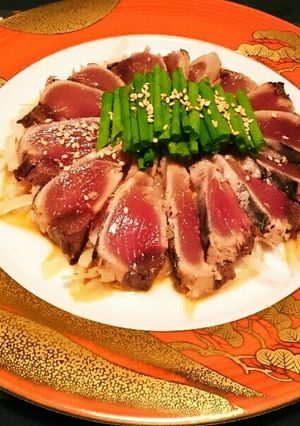 カツオのたたき＊手作りかけダレ-レシピのメイン写真