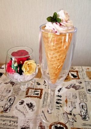 バレンタインに♡シュガーコーンスイーツ-レシピのメイン写真