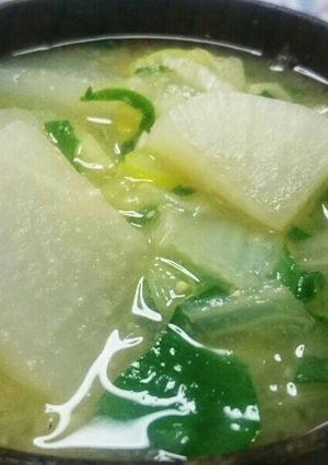 ぽっかぽか大根と白菜のお味噌汁-レシピのメイン写真