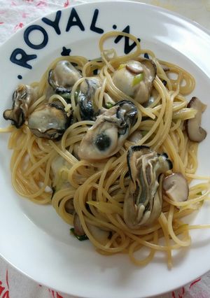 カキの和風パスタ-レシピのメイン写真