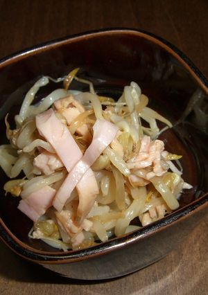 モヤシとハムの辛子酢醤油和え-レシピのメイン写真