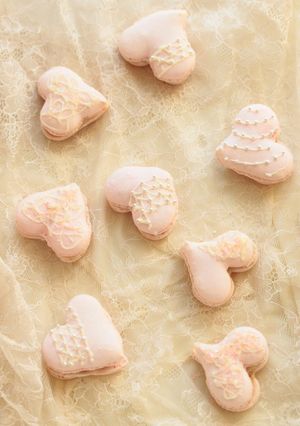 *バレンタイン ♡ ハートのマカロン♪-レシピのメイン写真